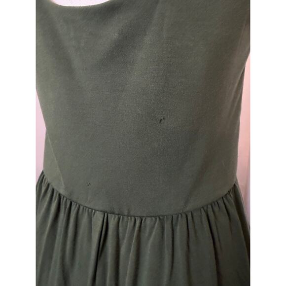 SOZY Med Green Maxi Dress Sleeveless Forest Green - Picture 3 of 10